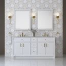 James Martin Bellshire 72" Double Bathroom Vanity, Bright White