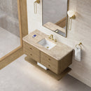 James Martin Allamari 48" Floating Single Bathroom Vanity, Sable