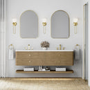 James Martin Allamari 72" Floating Double Bathroom Vanity, Dune Mist