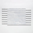 Bardiglio Light Fine Textured Plank Marble Tiles 1 9/16x18