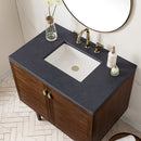 James Martin Amberly 36" Dual Mount Single Bathroom Vanity, Mid-Century Walnut