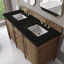 James Martin Brittany 60" Double Bathroom Vanity, Pecan