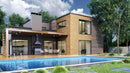 antalya noce travertine carved field dimensional stone model WHIRPOOL 24x24 semi-polished render photo