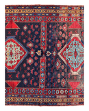 Antique 19th Century Handwoven Kazak Tribal Rug 5’ x 8’