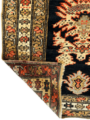Antique Caucasian Karabakh Signed & Dated Wool on Wool Runner Rug 3 X 7