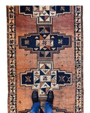 Antique Luri Persian Tribal Rug 4’4”x12’9”