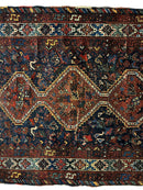 Antique Persian Khamseh Tribal Rug 4' x 5’10”