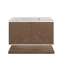 James Martin Marcello 36" Floating Single Bathroom Vanity, Chestnut