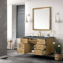 James Martin Laurent 48" Dual Mount Single Bathroom Vanity, Light Natural Oak