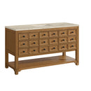 James Martin Malibu 60" Single Bathroom Vanity, Amber Birch