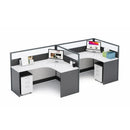 Averon · L-Shaped Cubicle Workstation