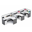 Averon · L-Shaped Cubicle Workstation