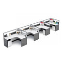 Averon · L-Shaped Cubicle Workstation