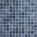 Arrecife Blue Glossy 1x1 Glass Mosaics 12x18