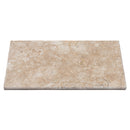 aspendos beige travertine coping 12x24 tumbled angle view