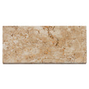 aspendos beige travertine coping 12x24 tumbled wet top view