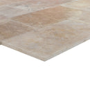 Aspendos Travertine Beige Tumbled Pattern Set Pavers