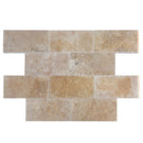 Aspendos Travertine Beige Tumbled Pattern Set Pavers