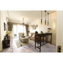 atlantic grey cloudy marble tile 18x18 polished installed to a living room floor