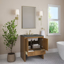 James Martin Hudson 30" Single Bathroom Vanity, Honey Oak