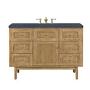 James Martin Laurent 48" Dual Mount Single Bathroom Vanity, Light Natural Oak