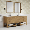 James Martin Breckenridge 84" Double Bathroom Vanity, Light Natural Oak