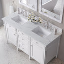 James Martin Brittany 60" Double Bathroom Vanity, Bright White