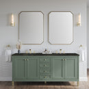 James Martin Chicago 72" Double Bathroom Vanity, Smokey Celadon