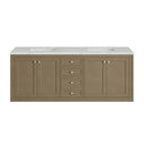 James Martin Chicago 72" Double Bathroom Vanity, Walnut Whisper