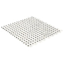 basketweave marble mosaic polished 1x2 toros black dots profile
