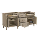 James Martin Lorelai 72" Double Bathroom Vanity, Whitewashed Oak