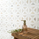 Angora Geometric 12"x12" Polished Marble Mesh Mounted Mosaic Tile - MSI Collection