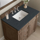 James Martin Bristol 36" Single Bathroom Vanity, Whitewashed Walnut