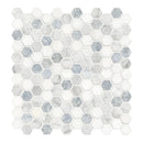 Bellagio Blend Elongated 11.63" x 12" Honed Marble Mesh-Mounted Mosaic Tile Hexagon - MSI Collection