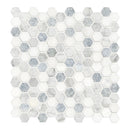 Bellagio Blend Elongated 11.63" x 12" Honed Marble Mesh-Mounted Mosaic Tile Hexagon - MSI Collection