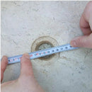 Beige Round Travertine Stone Vessel Sink Polished For Bathroom Vanity