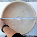 Beige Travertine Natural Stone Vessel Bathroom Sink 16x6 Honed
