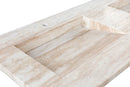 Beige Travertine Wall Mounted Double Vanity Bathroom Sink 23x60