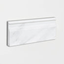 Bella White Honed Modern Base Marble Moldings 5 1/16x12
