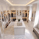 Bella White Polished Marble Tiles 18x18