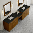 James Martin Bellshire 120" Double Bathroom Vanity, Honey Oak
