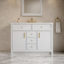 James Martin Bellshire 48" Single Bathroom Vanity, Bright White