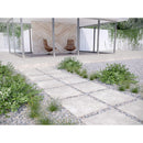 beton blanco porcelain pavers 24x24in matte floor tile LPAVNBETBLA2424 installed on patio