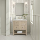 James Martin Breckenridge 30" Single Bathroom Vanity, Whitewashed Oak