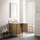 James Martin Laurent 30" Dual Mount Single Bathroom Vanity, Light Natural Oak