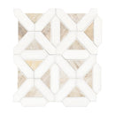 Angora Geometric 12"x12" Polished Marble Mesh Mounted Mosaic Tile - MSI Collection