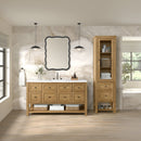 James Martin Breckenridge Linen Cabinet, Light Natural Oak