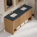 James Martin Solene 72" Double Bathroom Vanity, Seaside Oak