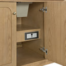 James Martin Laurent 60" Dual Mount Single Bathroom Vanity, Light Natural Oak