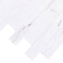 bianco dolomite marble tile 3x6 honed angle view